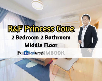 R&F Princess Cove - Seine Region, Johor Bahru, Johor, 2 Bedroom 2 Bathroom, Middle Floor, Gated Guarded, Johor, Johor Bahru