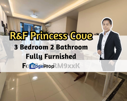 R&F Princess Cove - Seine Region, Johor Bahru, Johor, Fully Furnished, 3 Bedroom 2 Bathroom, Mid Floor, Johor, Johor Bahru