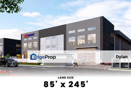 New 2 Storey Freehold Semi D Factory at Kapar 85ft x 245ft  |  Price from 5.3mil+ Only  双层半独立式工厂 Kapar, Selangor, Klang