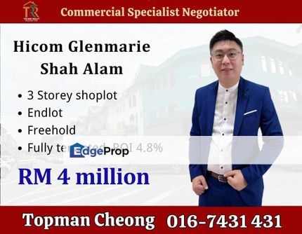 Hicom Glenmarie Endlot ROI 4.8%, Selangor, Shah Alam