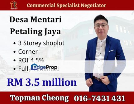 Desa Mentari, Corner Lot, ROI 4.5%, Selangor, Petaling Jaya