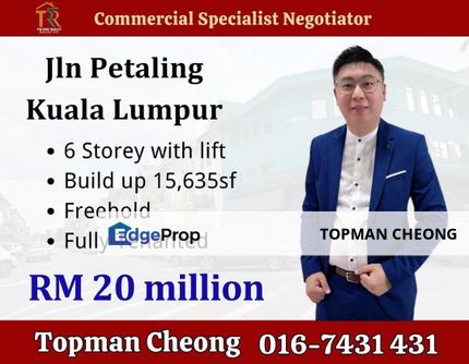 Petaling Street Hotel For Sale, Good Tenant, Kuala Lumpur, KL City