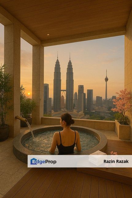 🌸 Japanese-Inspired Onsen Stay | KLCC View | Jacuzzi | 5★ Living 🌸, Kuala Lumpur, KLCC