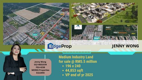 SALE: Medium Industrial Land @ Jenjarom, Selangor, Selangor, Jenjarom