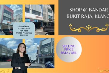 Bandar Bukit Raja Klang 2-sty Shop For Sale
