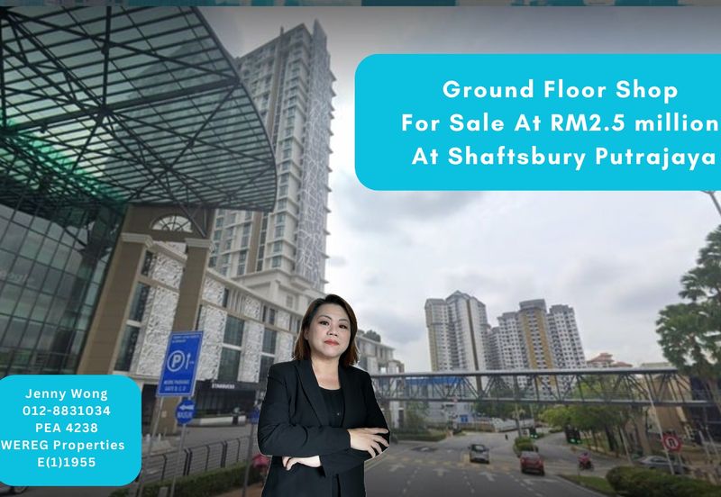 Shaftsbury Putrajaya Ground Floor Retail Shop For Sale