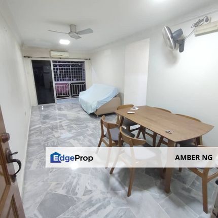 Genting Court Condo, Setapak Kuala Lumpur Low Floor, facing Garden, 3 rooms Semi Furnished for Sale, Kuala Lumpur, Setapak