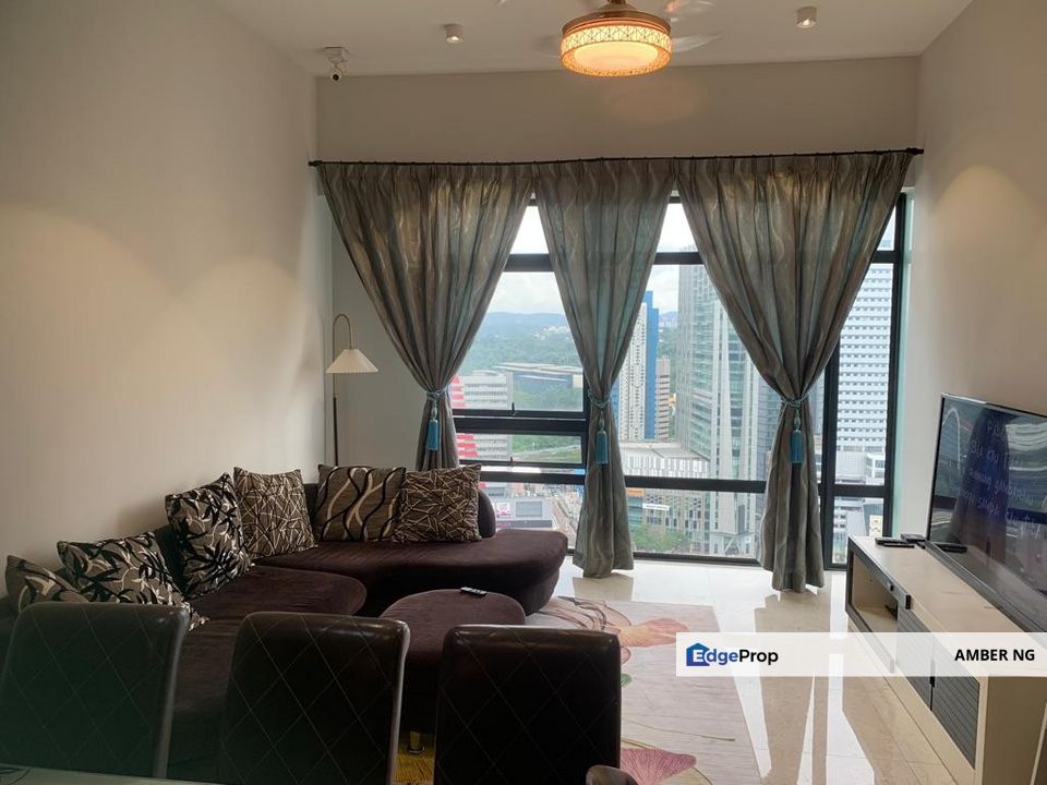 Corner 976sf @ Anggun Residence, KL City, KLCC, Kuala Lumpur, High Floor, Fully Furnished for Sale, Kuala Lumpur, KL City