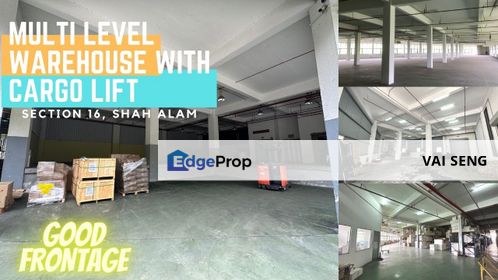 Seksyen 16 Multi Level Warehouse With Cargo Lift Container Lorries Access, Selangor, Shah Alam