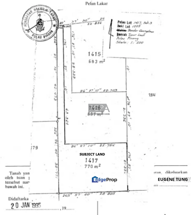 Residential Bungalow Land, Jalan York, off Scotland Road, Georgertown, Penang, Georgetown
