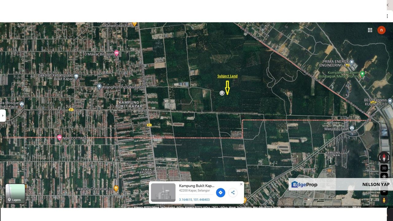Kampung Bukit Kapar 10 acre agriculture zoning residential land 4 sale, Selangor, Kapar 