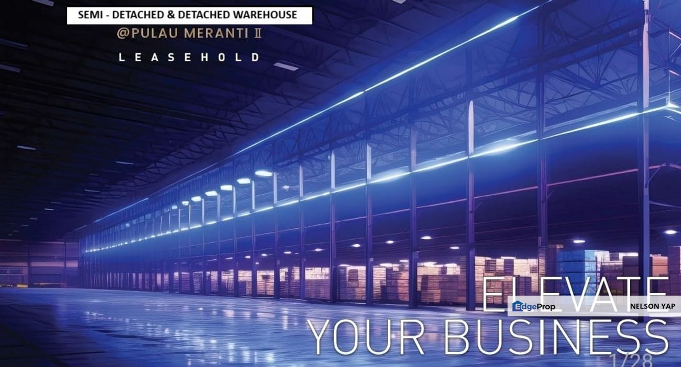 Pulau Meranti Puchong semi-detached warehouse for sale, Selangor, Puchong