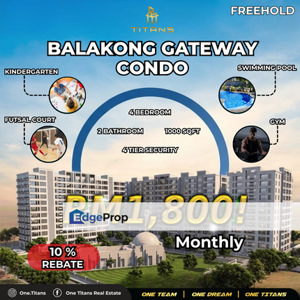 Sutera Kajang Residence 1000sf(4R2B)Freehold, Selangor, Cheras