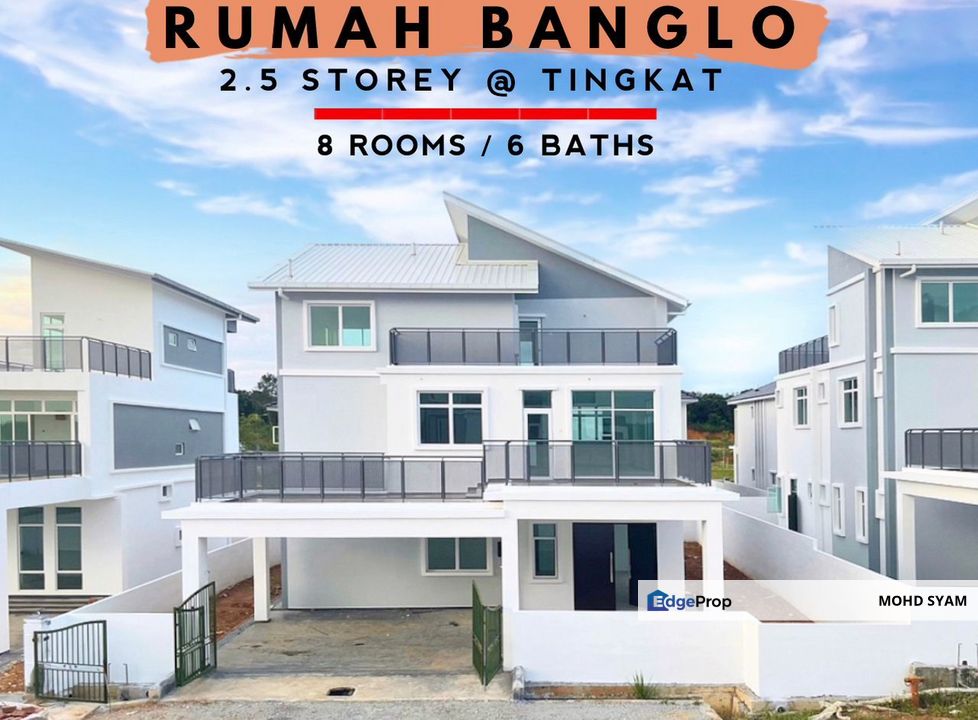 RUMAH BANGLO ! - 2.5Sty BUNGALOW HOUSE + ( FREEHOLD ) MELAKA 2023, Melaka, Durian Tunggal