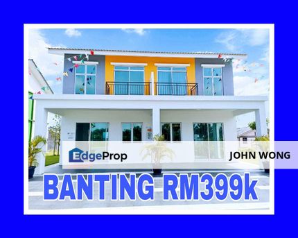 [ 𝐂𝐨𝐫𝐧𝐞𝐫 𝐇𝐨𝐮𝐬𝐞 𝐌𝐮𝐫𝐚𝐡 ] Rumah Mampu Milik Teres 2-Tingkat Banting, Kuala Langat, Selangor, Puncak Jalil