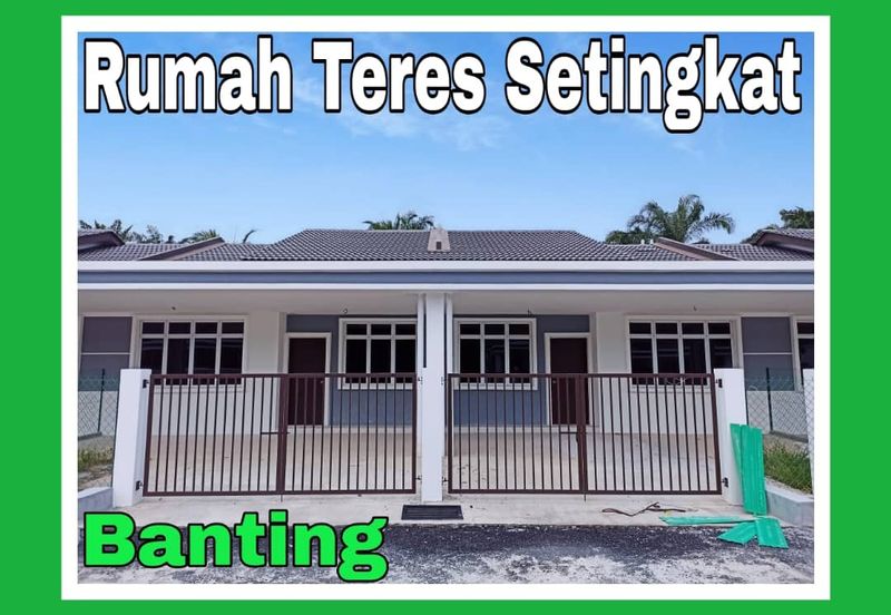[ Single Storey House] Banting, Jenjarom, Kuala Langat Rumah Teres Setingkat