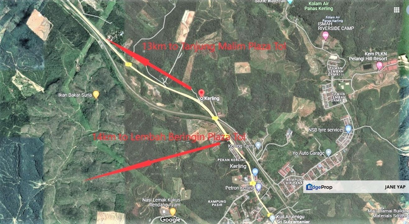 Main Road Industrial Land Kerling KKB Hulu Selangor, Selangor, Hulu Selangor