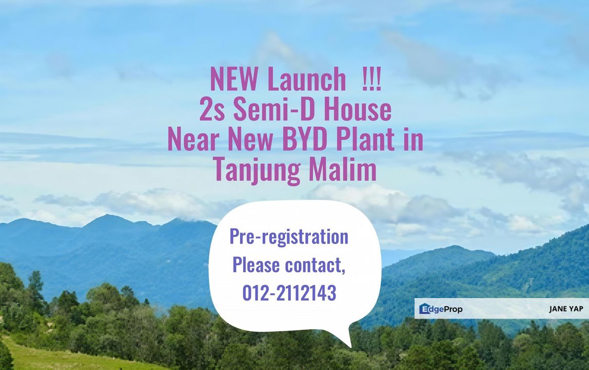 Tanjung Malim New Semi-Detached House For Sale, Perak, Tanjung Malim