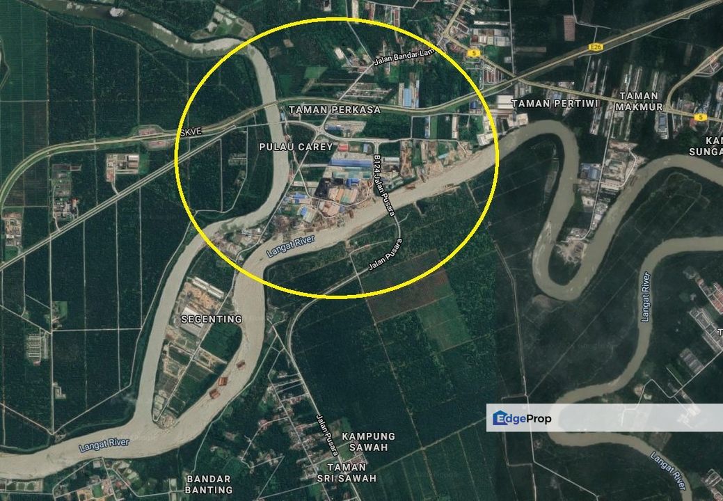 Industrial Zoning Land, Telok Panglima Garang, Segenting, Pulau Carey for Sale, Selangor, Pulau Carey