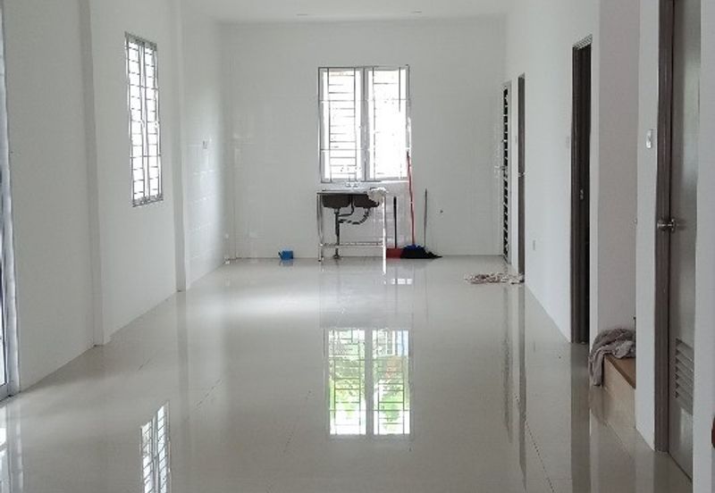 Double Storey Semi Detached House For Sale Located at Moyan