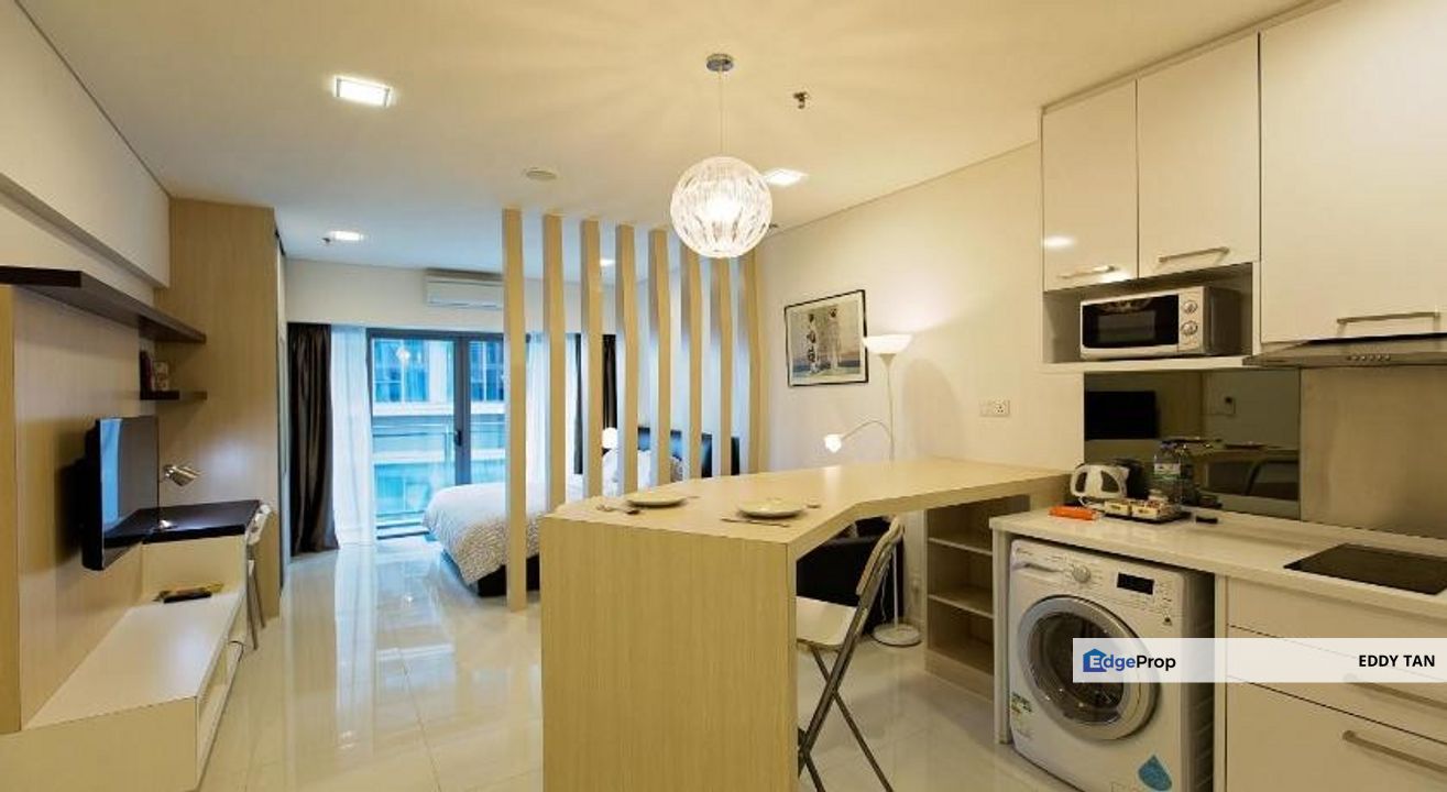 Mercu Summer Suites KLCC Studio Fully for Sale near Monorail Station, Kuala Lumpur, KL City