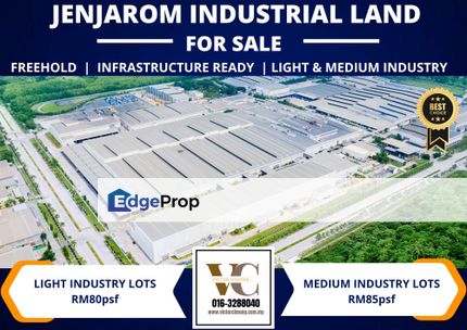 New Launch Phase 2! Light & Medium Industry Lots! Phase 1 Fully Sold!, Selangor, Jenjarom