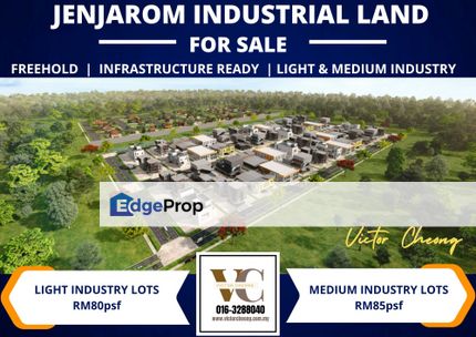 New Launch Phase 2! Light & Medium Industry Lots! Phase 1 Fully Sold!, Selangor, Jenjarom