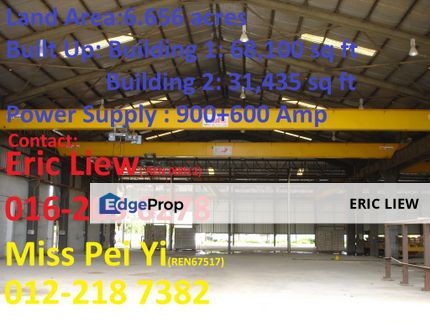 Two Detached factories and an office block built on  6.6565 acres of industrial land for RENT, Selangor, Semenyih