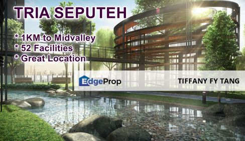  2BR (760 sft) TRIA SEPUTEH, MIDVALLEY, BANGSAR, Kuala Lumpur, Seputeh