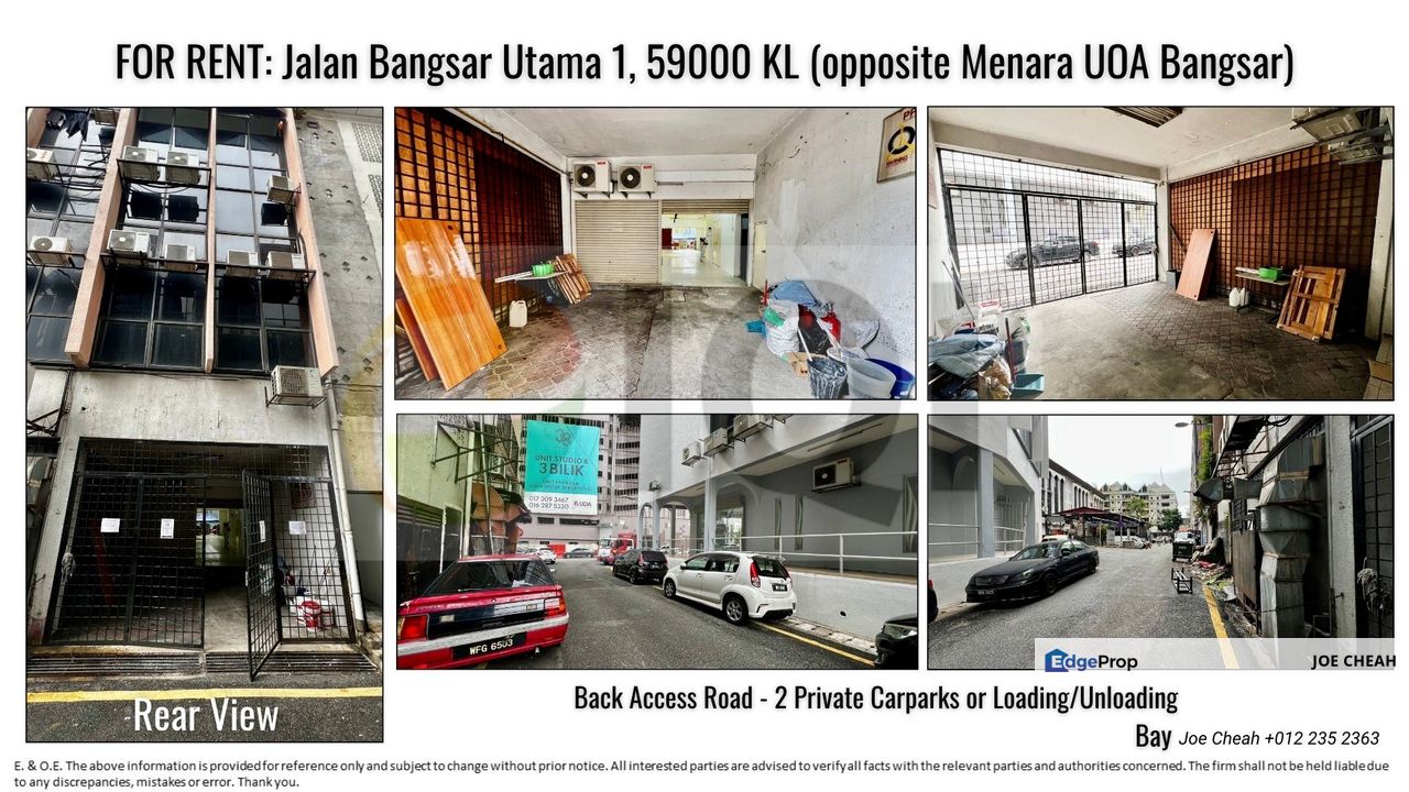 Renovated Office For Rent - Front Facing Jalan Bangsar Utama , Kuala Lumpur, Bangsar