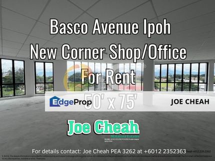 For Rent Shop/Office Corner Premium Unit With Lift Basco Avenue @ Kepayang Ipoh, Perak, Ipoh
