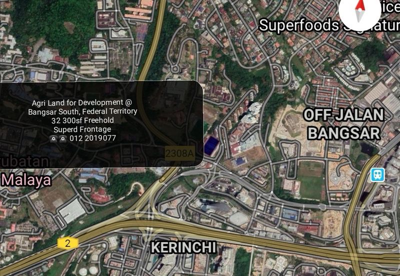 BANGSAR SOUTH KUALA LUMPIR DEV.LAND 0.74ACRE