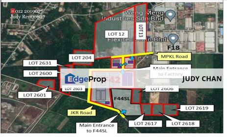 Rm45-Rm55psf FREEHOLD AGRI LAND ZONING INDUSTRIAL @ OLAK LEMPIT, BANTING KLANG , Selangor, Banting