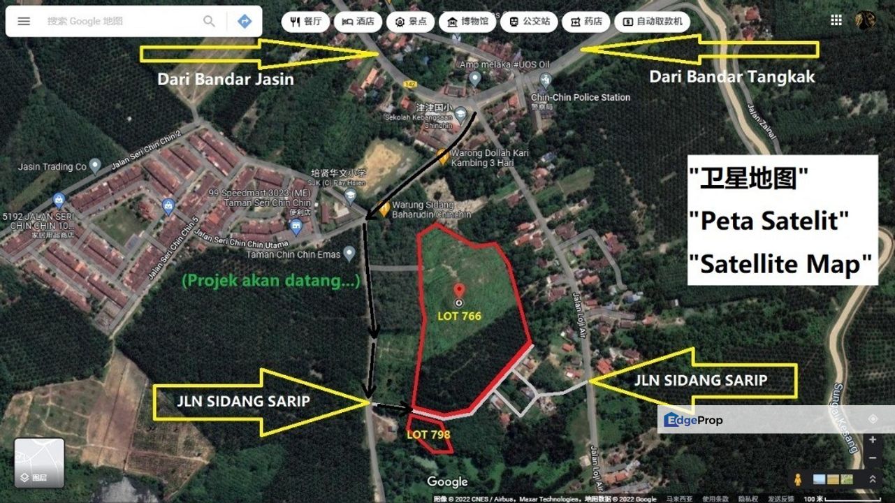 14.57 Acres Freehold Land Zoning Residential at Jasin Town Melaka, Melaka, Jasin