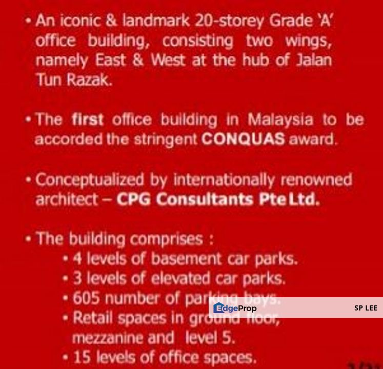 The Icon Tower, Jalan Tun Razak, Kuala Lumpur City Centre, Kuala Lumpur, KLCC