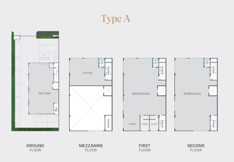 加影半独立工厂出售 Bukit Angkat Industrial Park Semi Detached Factories